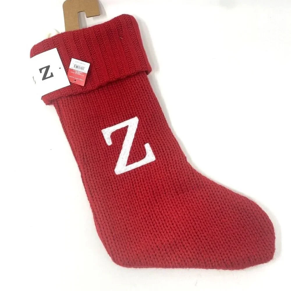 Target Wondershop Z Knit Monogram Christmas Stocking Red Wondershop™: 20